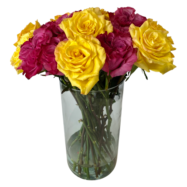 Yellow & Pink Roses